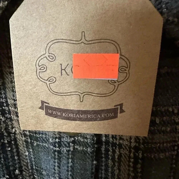 Kori Plus Fringe Button Up Western Cropped Plaid Flannel Jacket Women's XLarge - Picture 6 of 9